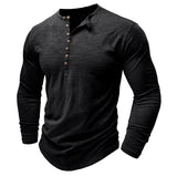 Henley - Camisa de manga comprida