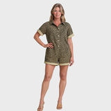 Carlota | Camisa-Vestido com Padrão Leopardo