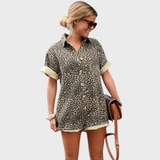 Carlota | Camisa-Vestido com Padrão Leopardo
