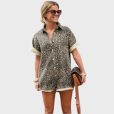 Carlota | Camisa-Vestido com Padrão Leopardo