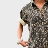 Carlota | Camisa-Vestido com Padrão Leopardo