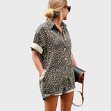 Carlota | Camisa-Vestido com Padrão Leopardo