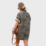 Carlota | Camisa-Vestido com Padrão Leopardo