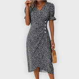 Vanessa | Vestido Midi Elegante com Flores