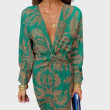 Vanessa | Vestido Envelope Boho Luxuoso