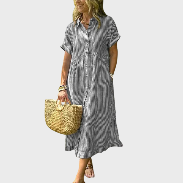 Clara | Camisa às Riscas com Botões