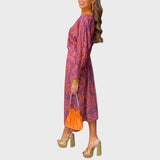 Vanessa | Vestido Envelope Boho Luxuoso