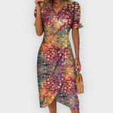 Vanessa | Vestido Midi Elegante com Flores