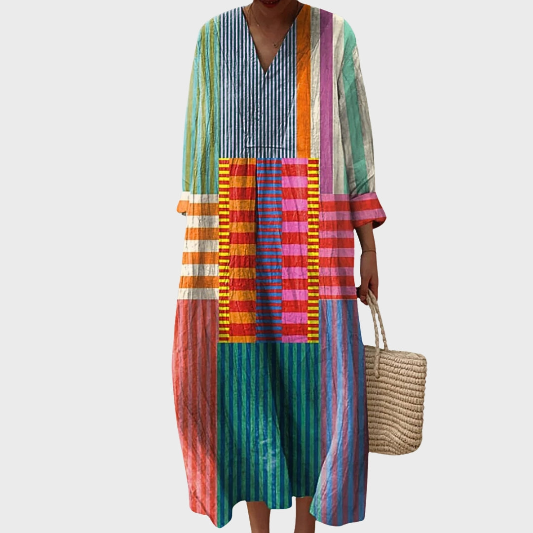 Florença | Vestido Floral Vintage de Algodão