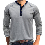 Camisa Henley em algodão macio