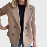 Alexandra | Blazer Elegante de Outono com Mangas de Malha