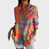 Rita | Camisa Floral com Botões