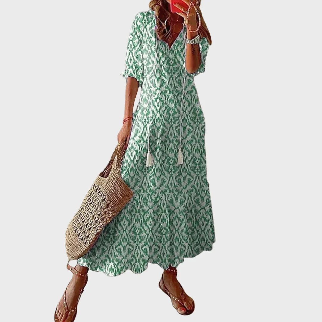 Patrícia | Vestido maxi boémio