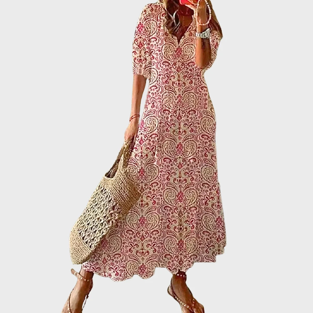 Patrícia | Vestido maxi boémio