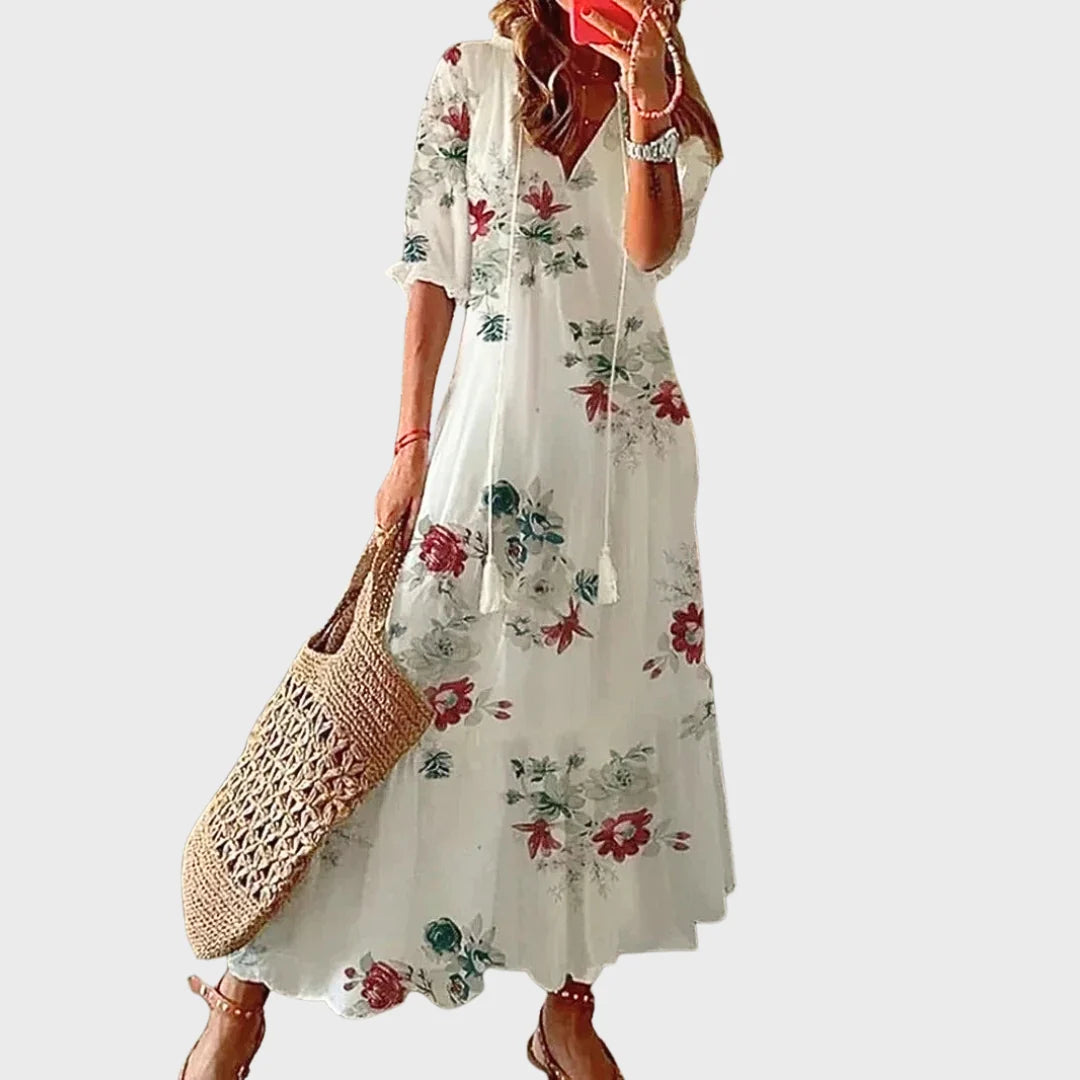 Patrícia | Vestido maxi boémio