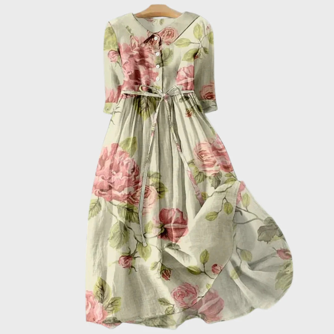 Clara | Vestido Elegante de Manga Curta