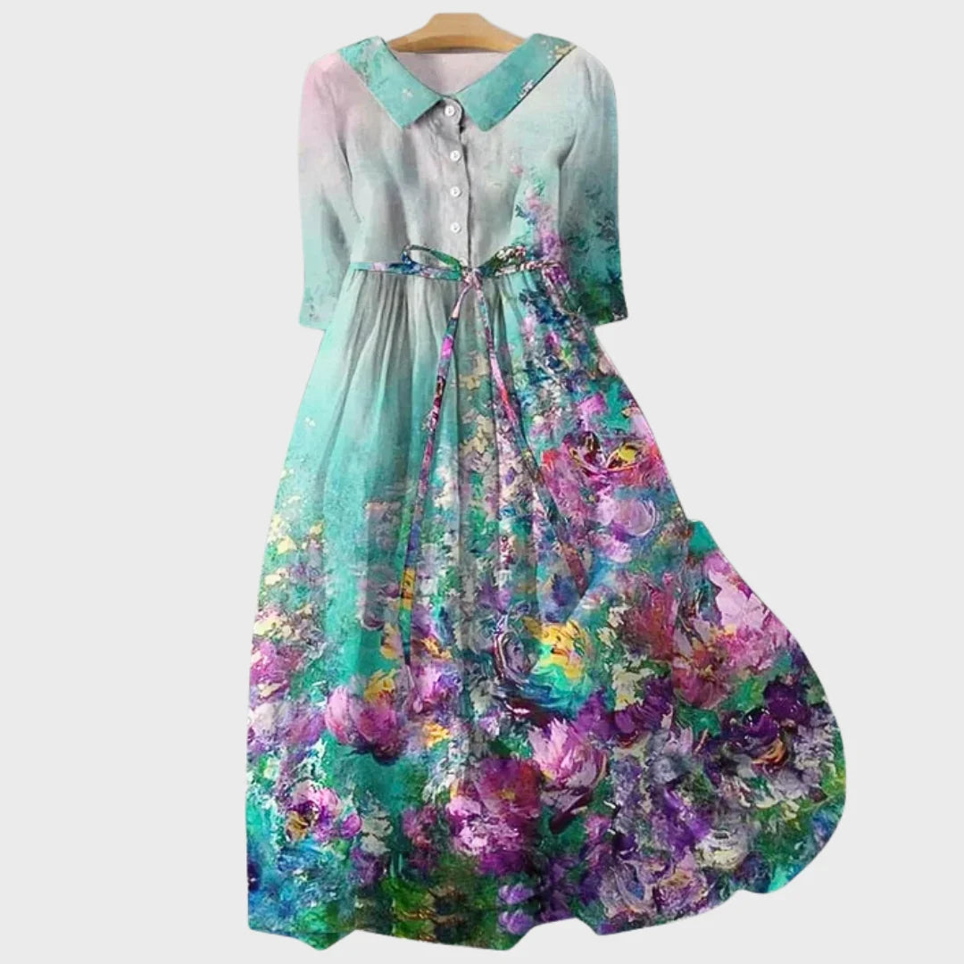 Clara | Vestido Elegante de Manga Curta