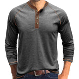 Camisa Henley em algodão macio