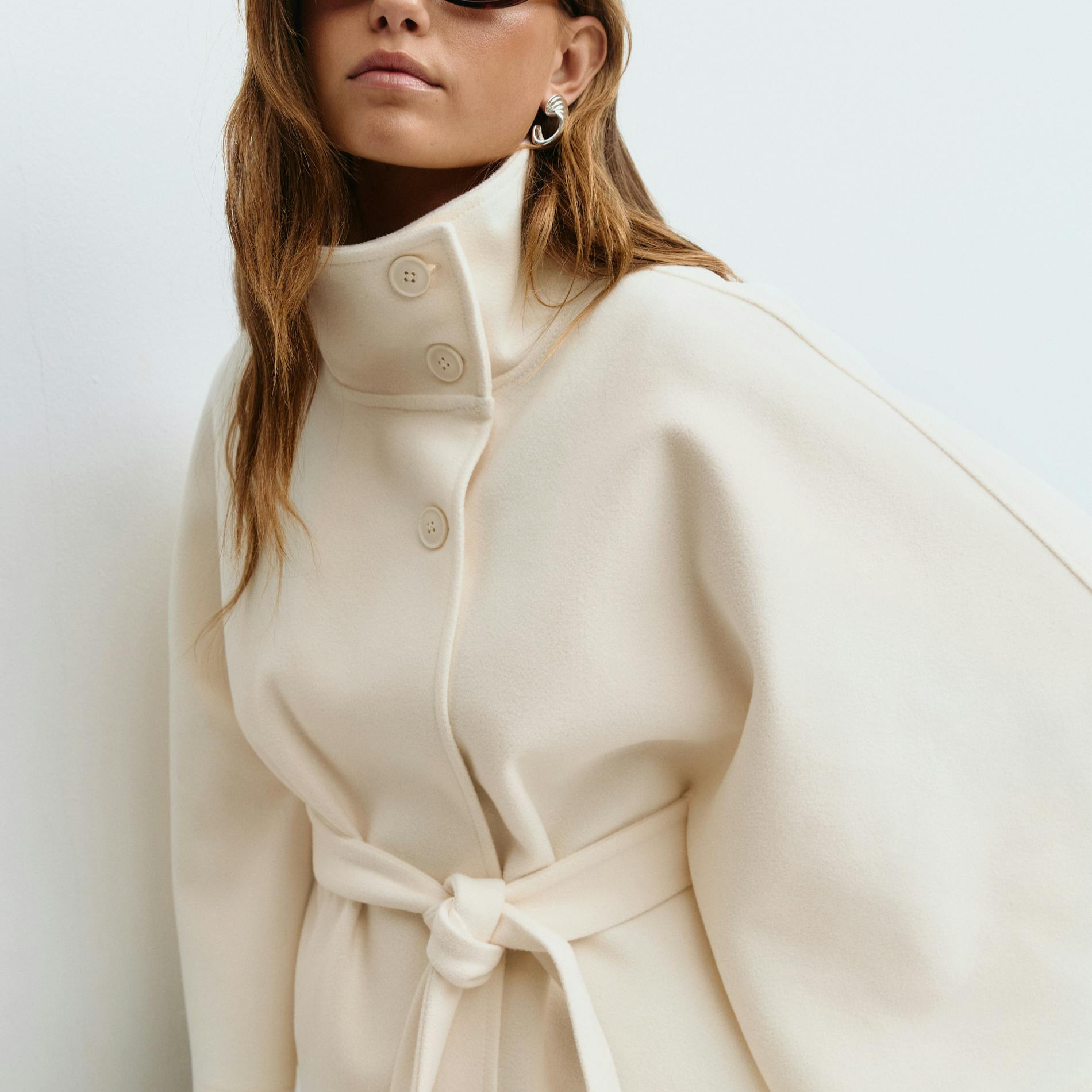 Lusana - Casaco elegante com cinto