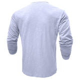 Henley - Camisa de manga comprida
