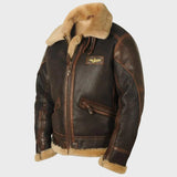António | Casaco Bomber Em Pele Vintage Forrado