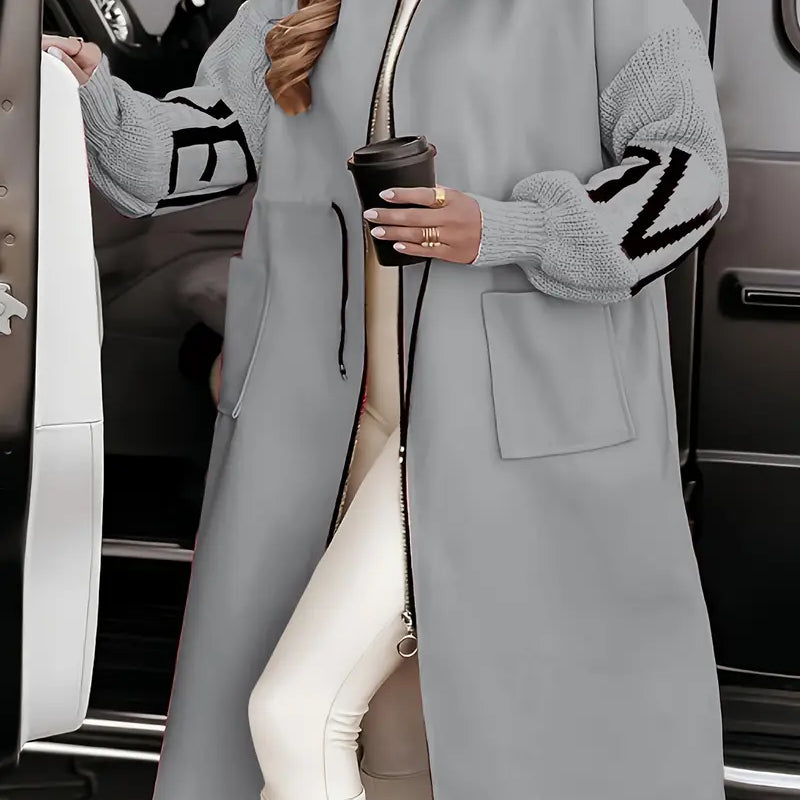 Rosa | Casaco-cardigan elegante com capuz