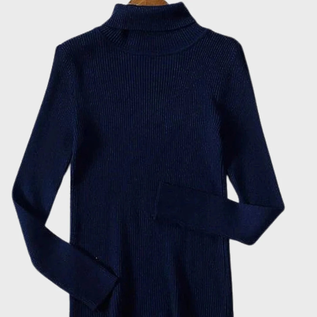 Lucia | Camisola de Lã de Caxemira com Gola Alta Outono