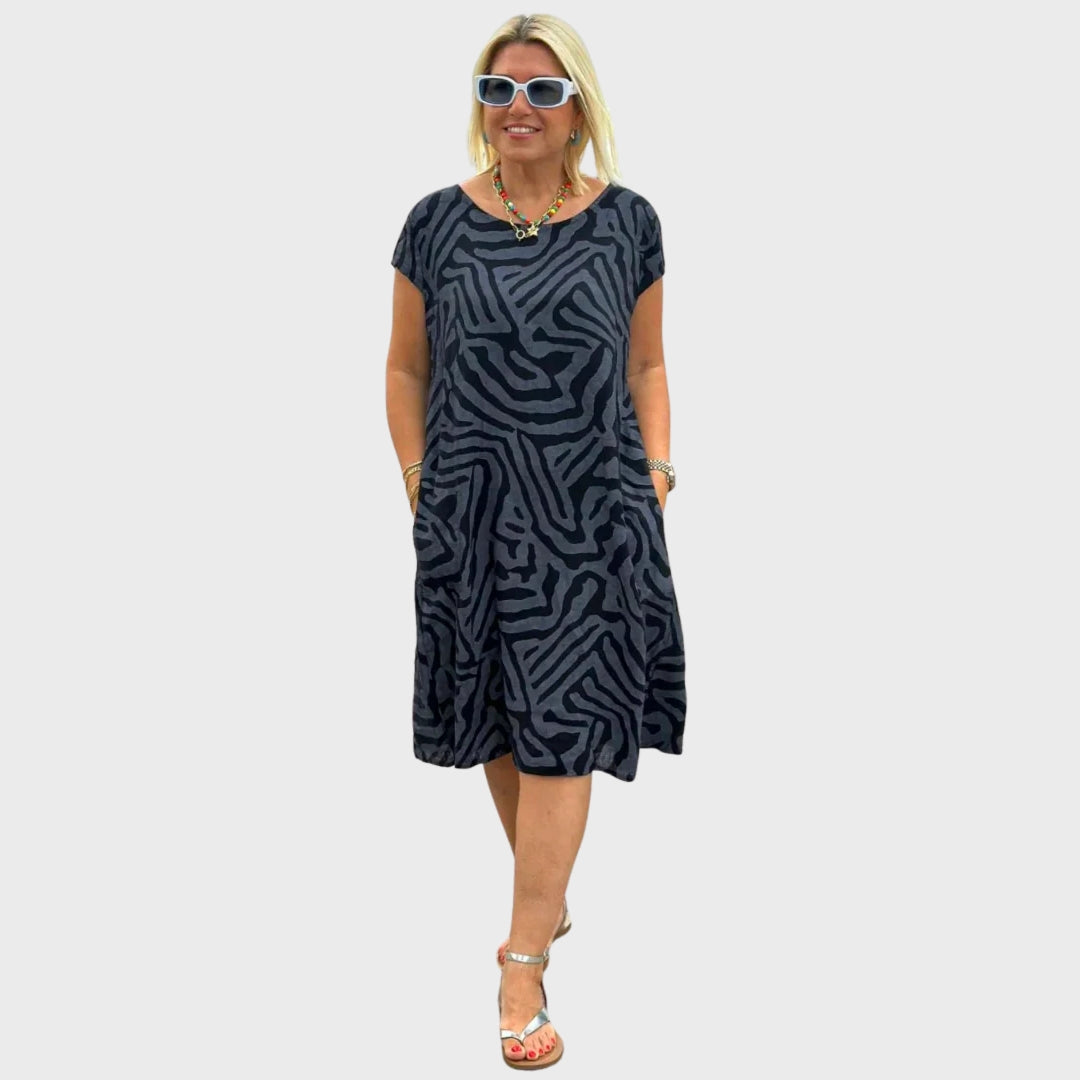 Andreia | Vestido de Verão com Estampa Encantadora
