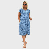 Andreia | Vestido de Verão com Estampa Encantadora