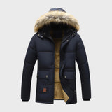 Rafael | Parka De Inverno Quente Com Capuz De Pelo