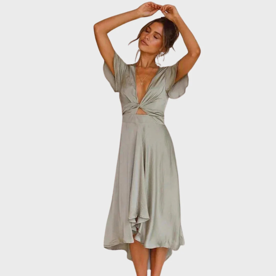 Luana | Vestido Vintage Fluido