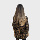 Sofia | Top Leve de Outono com Estampa de Leopardo