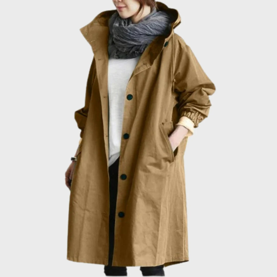 Yolanda | Gabardina Elegante Impermeável