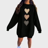 Edite | Sweatshirt De Mangas Compridas Com Estampado De Corações