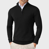 André | Camisola De Caxemira Masculina Com Fecho