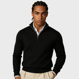 André | Camisola De Caxemira Masculina Com Fecho