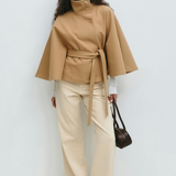 Lusana - Casaco elegante com cinto