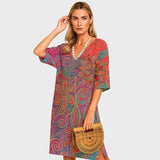 Eduarda | Vestido Elegante com Estampado Floral