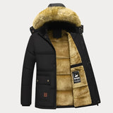 Rafael | Parka De Inverno Quente Com Capuz De Pelo