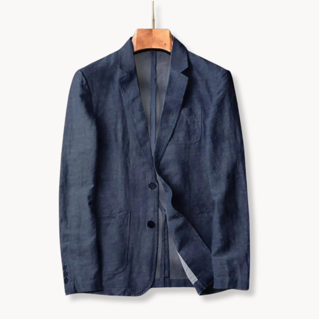 Blazer – Corte Ajustado em Mistura Leve e Respirável