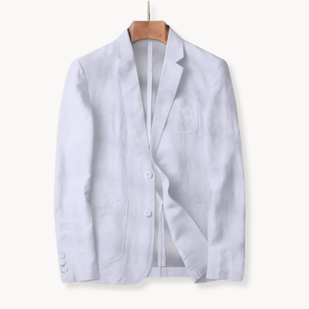 Blazer – Corte Ajustado em Mistura Leve e Respirável