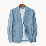 Blazer – Corte Ajustado em Mistura Leve e Respirável