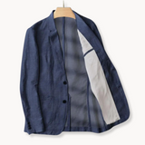 Blazer – Corte Ajustado em Mistura Leve e Respirável