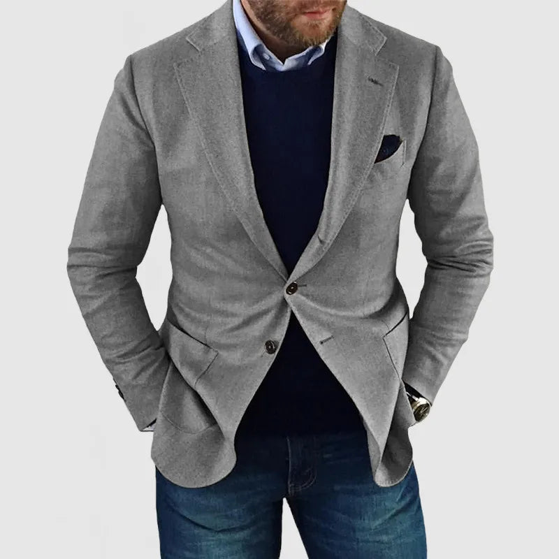 Blazer - Frente Estruturada e Forma Suave para Linhas Limpas