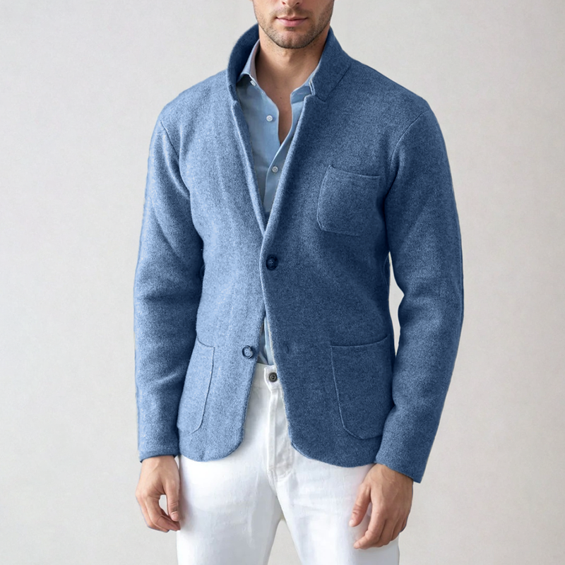 Blazer - Ajustado com Um Bolso e Conforto Quente