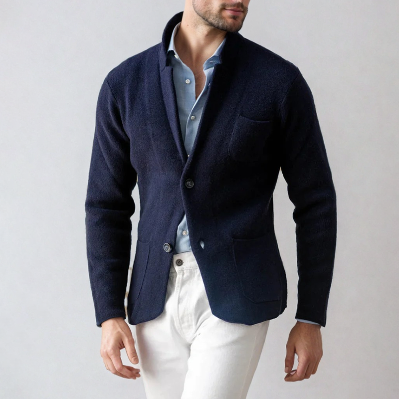Blazer - Ajustado com Um Bolso e Conforto Quente