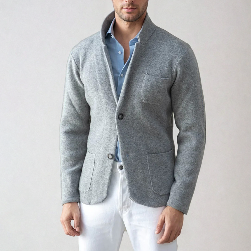 Blazer - Ajustado com Um Bolso e Conforto Quente