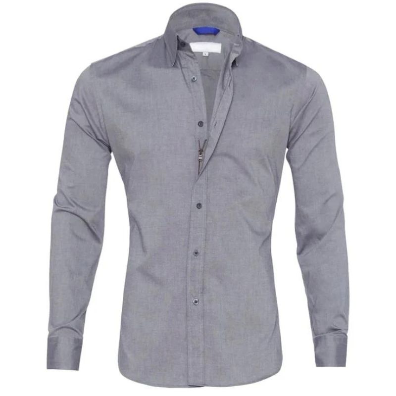 Blusa - Mistura de Poliéster com Fecho Invisível e Controle de Rugas