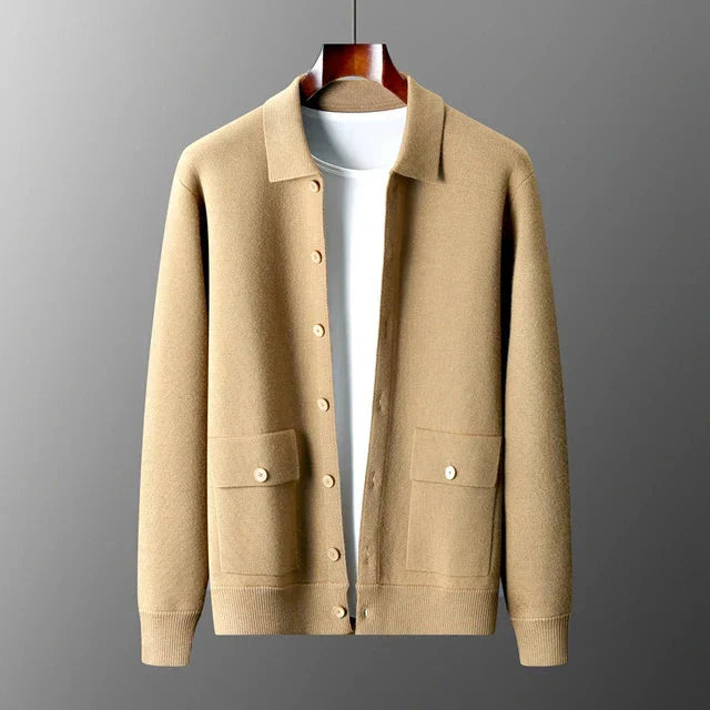 Cardigan - Malha Densa e Sensação Suave Com Retenção de Forma Duradoura