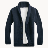 Francisco | Cardigan Mistura Fleece Gola Confortável